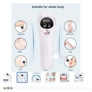 New White IPL Hair Removal Device